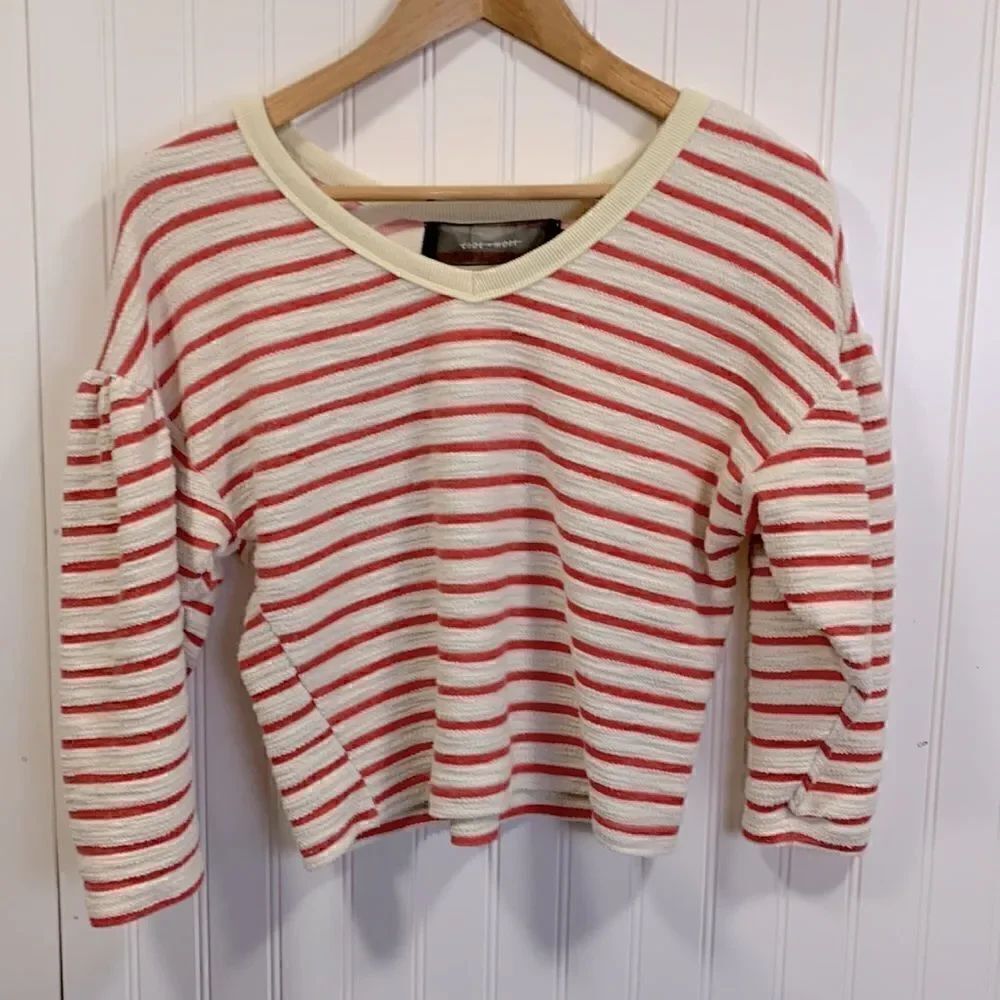 Code x Mode striped cropped sweater